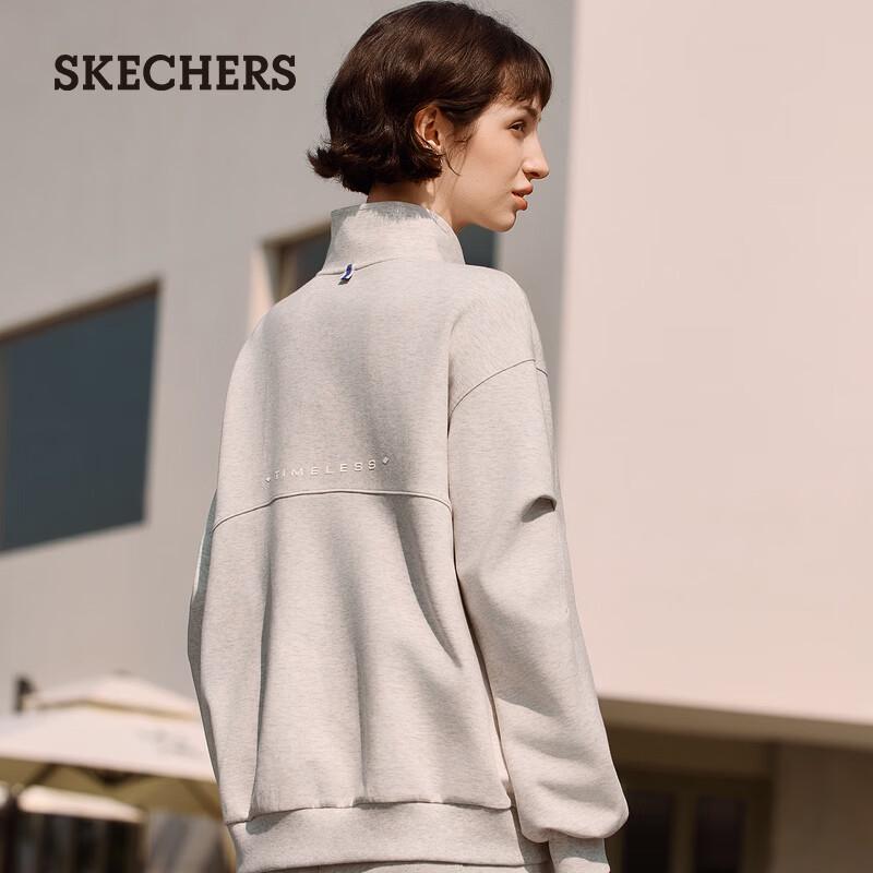 Skechers Women's L325W031 Loose Fit Pullover Sweatshirt
