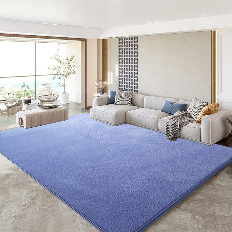 Soft Coral Fleece Carpet For Living Room Sofa Coffee Table Rug Kids Bedroom Soundproof Mat Balcony Cushion Home Decor Gray