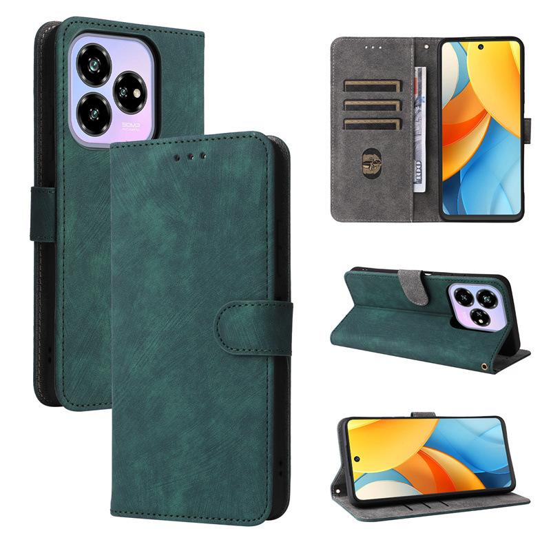 

Флип-чехол для ZTE Blade V60 Design Чехлы для телефонов из искусственной кожи Полная защита корпуса с [блокировкой RFID] Флип-чехлы for ZTE Blade V60 Design зелёный