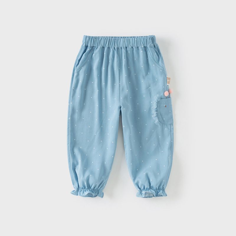 David Bella Children s Pants 2026 Summer New Style Girls  Thin Anti-Mosquito Jogger Pants Children s Casual Long Pants Dot [Spot] 120