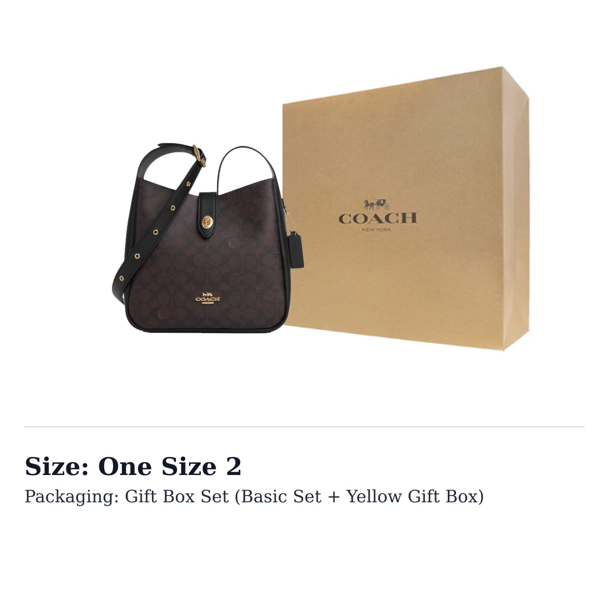 COACH Hadley Artificial Leather Shoulder Bag