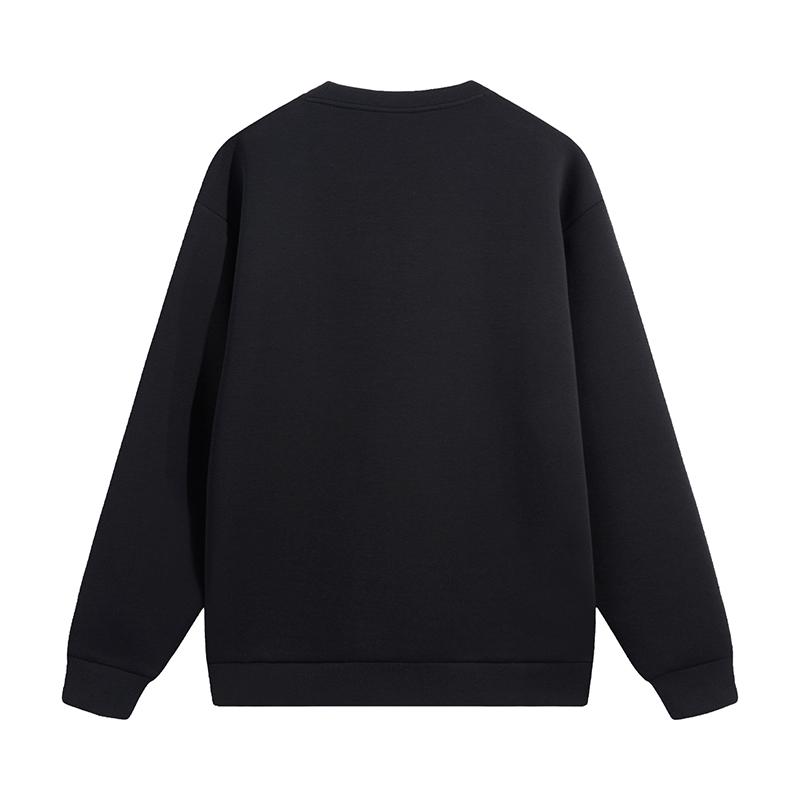 Li Ning Versatile Fashion Round Neck Loose Fit Pullover Sweatshirt Unisex Sweatshirt AWDVH35-7