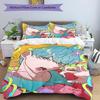 3pcs KPop Demon Hunters SAJA BOYS2 Design Cover Set - HD Printed Bedding with 1 Cover and 2 Pillowcases - Perfect for Home and Dorm Decor