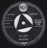 7inch Record DON GIBSON  Who Cares  A Stranger To Me 45RCA1110 RCA VICTOR 1958 UK Rock Used
