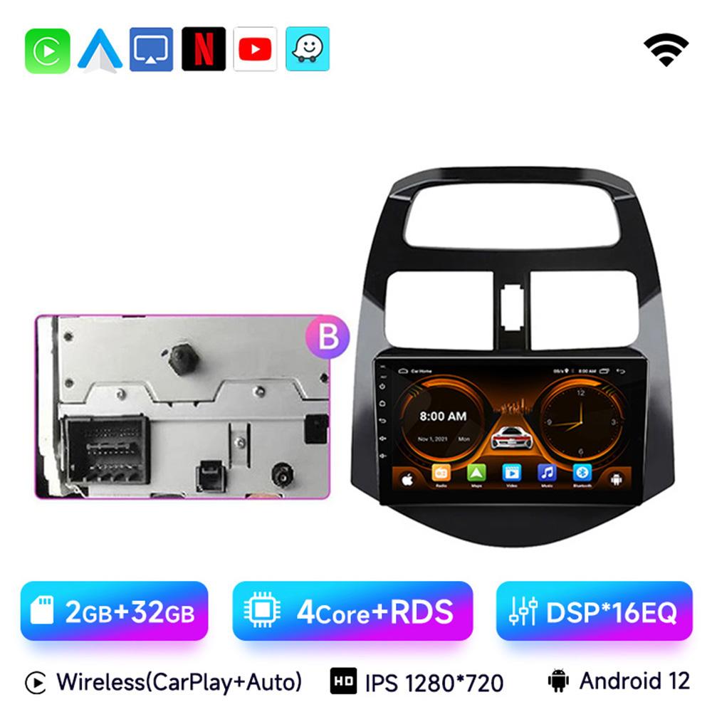 JIUYIN Android 13 Car Radio Multimedia Video Player For Chevrolet Spark Beat Matiz Creative 2010-2014 2Din 4G Navigation Carplay