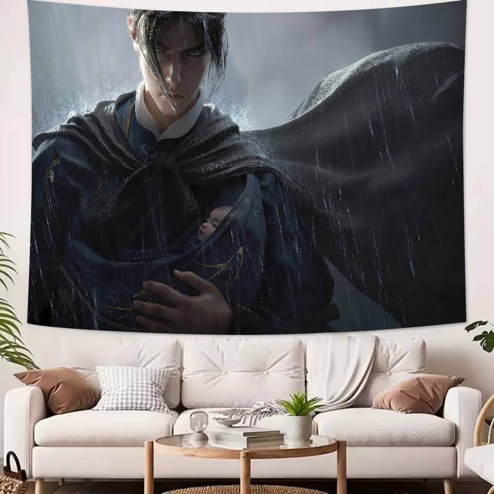 Fashion Hot Cool Video Game Where Winds Meet Tapestry Wall Hanging Wall Rugs Dorm Decor Blanket Camping Decoration Tapestry