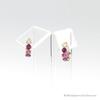 Hoop Earrings for Women Gold Garnet Amethyst Tourmaline 10K K10 10K [Barzaz]