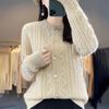 Pullover Mantel Strickjacke für Damen Herbst Winter Große Größe Einfarbig Locker Langarm Strickpullover Mantel