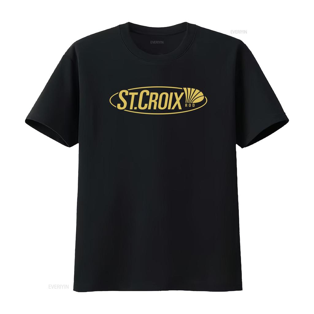 St Croix Fishing Rods Men's Black Size S 5XL T Shirt Vintage Washed Graphic Fashion Unisex Casual Soft Streetwear Stylish