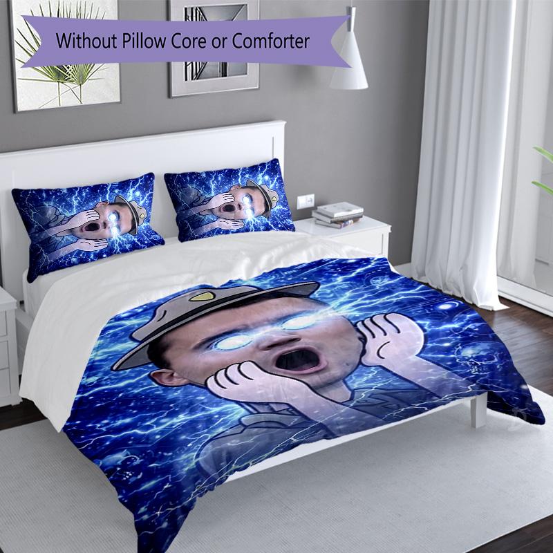 3pcs Charlie K-Kirk flag pattern bedding set duvet cover set includes duvet cover &pillowcases, perfect all season bedroom decoration & gift