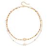 Summer Layering Starfish Adjustable Mixed Color Beads Beaded Choker Handmade Clavicle Chain Beach Jewelry