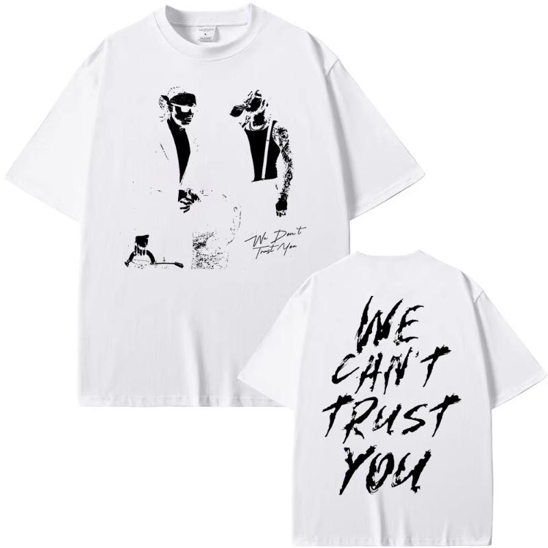 Rapper Future Metro Boomin 2024 New Hip Hop Album We Dont Trust You Graphic Tshirt Unisex Women Casual Ocollar Oversized Tees