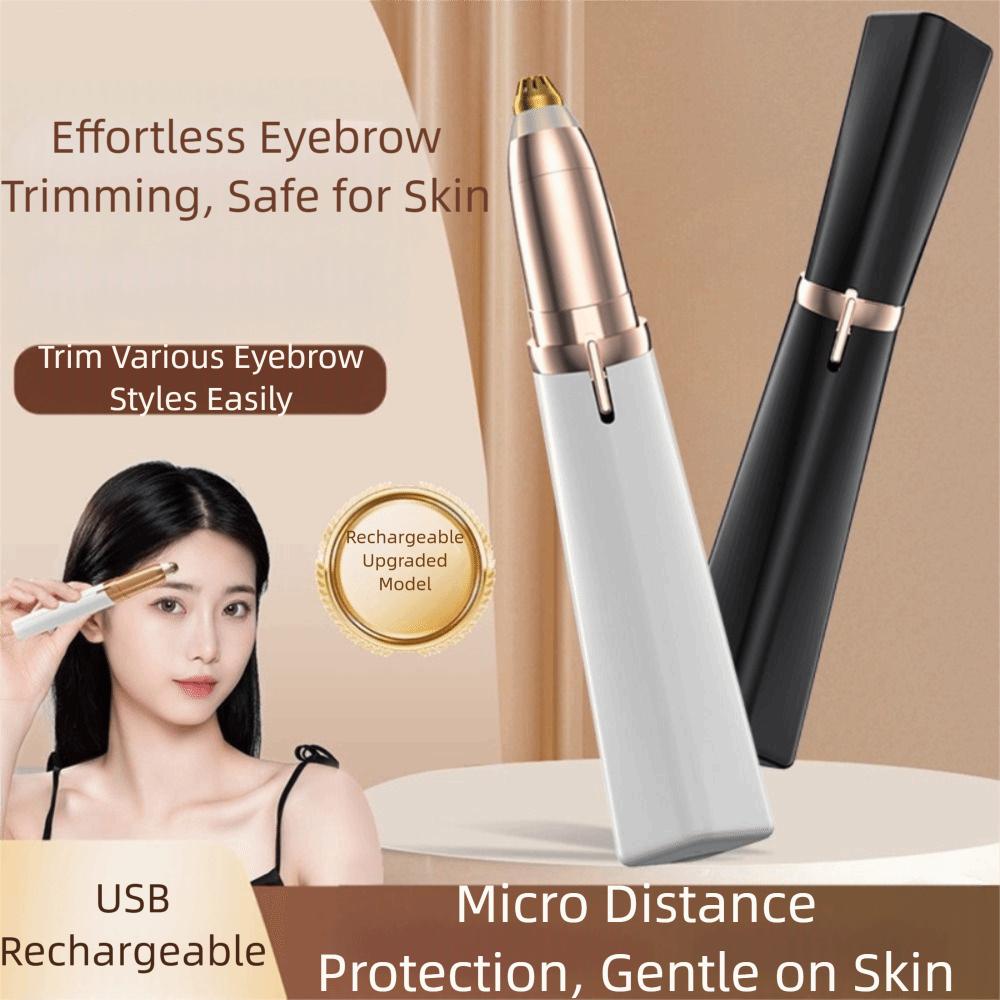 Safety Design Electric Eyebrow Trimmer LED Light Automatic Eyebrow Trimming Tool  For Beginners