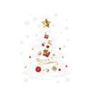 Christmas Decoration Christmas Tree Static Cling Stickers for Store Window Glass Doors