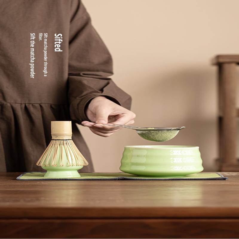 7pcs/set Matcha Spoon Matcha Bowl Set Tea-Making Tools Tea Set Accessories Ceramic Japanese Matcha Tea Set