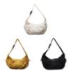 Nylon Shoulder Bag With Drawstring Closure For Casual Daily Use
