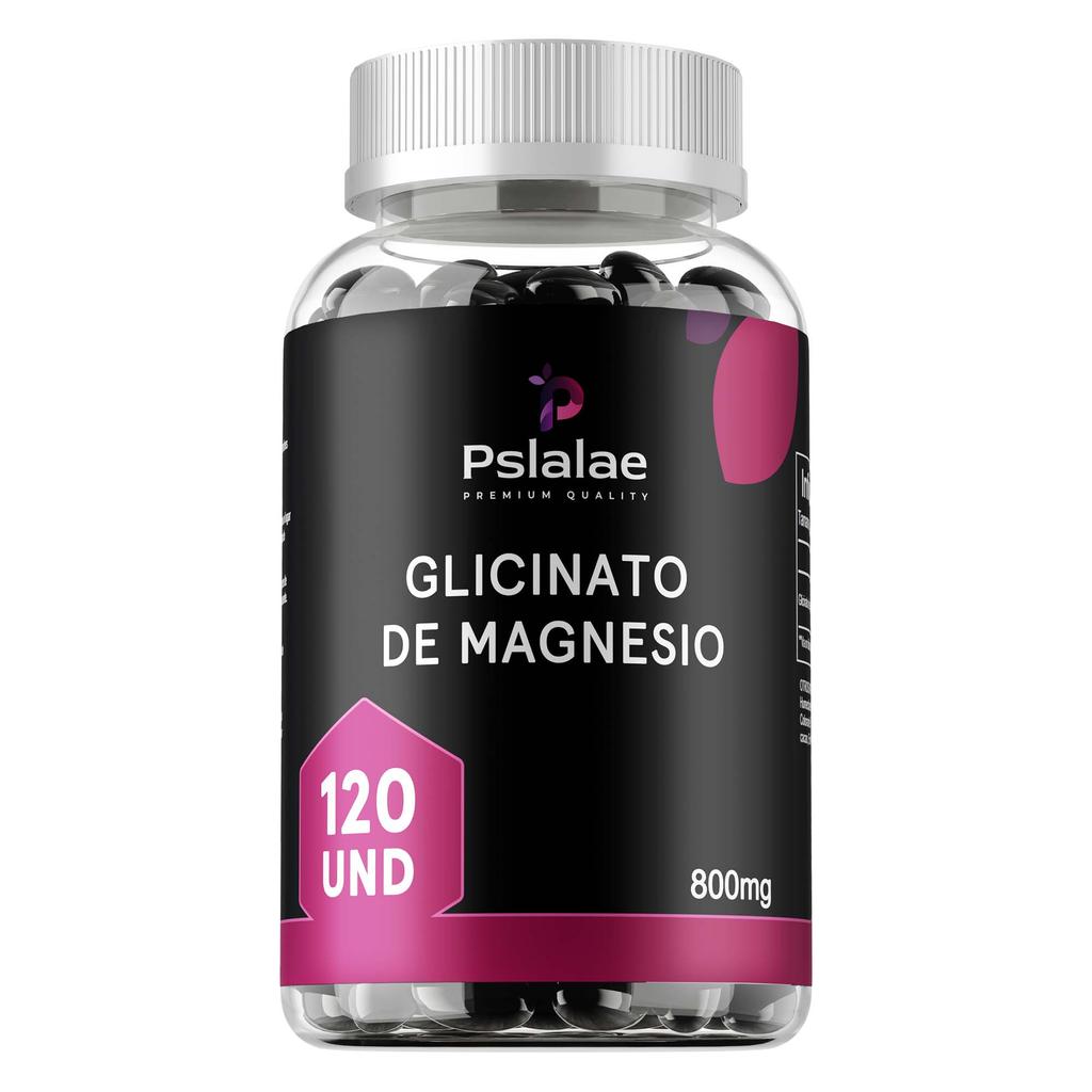 Pslalae Magnesium Glycine Capsules, 800mg Magnesium Glycine Extract, All-Natural, Suitable for Adults