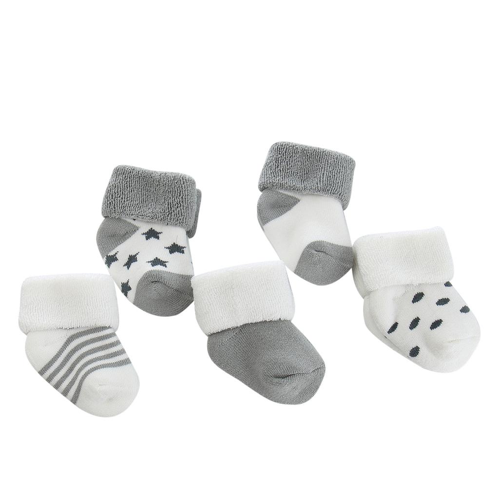 Baby- und Wintermode Cartoon Baumwolle Kinder Socken 5 Paar Set