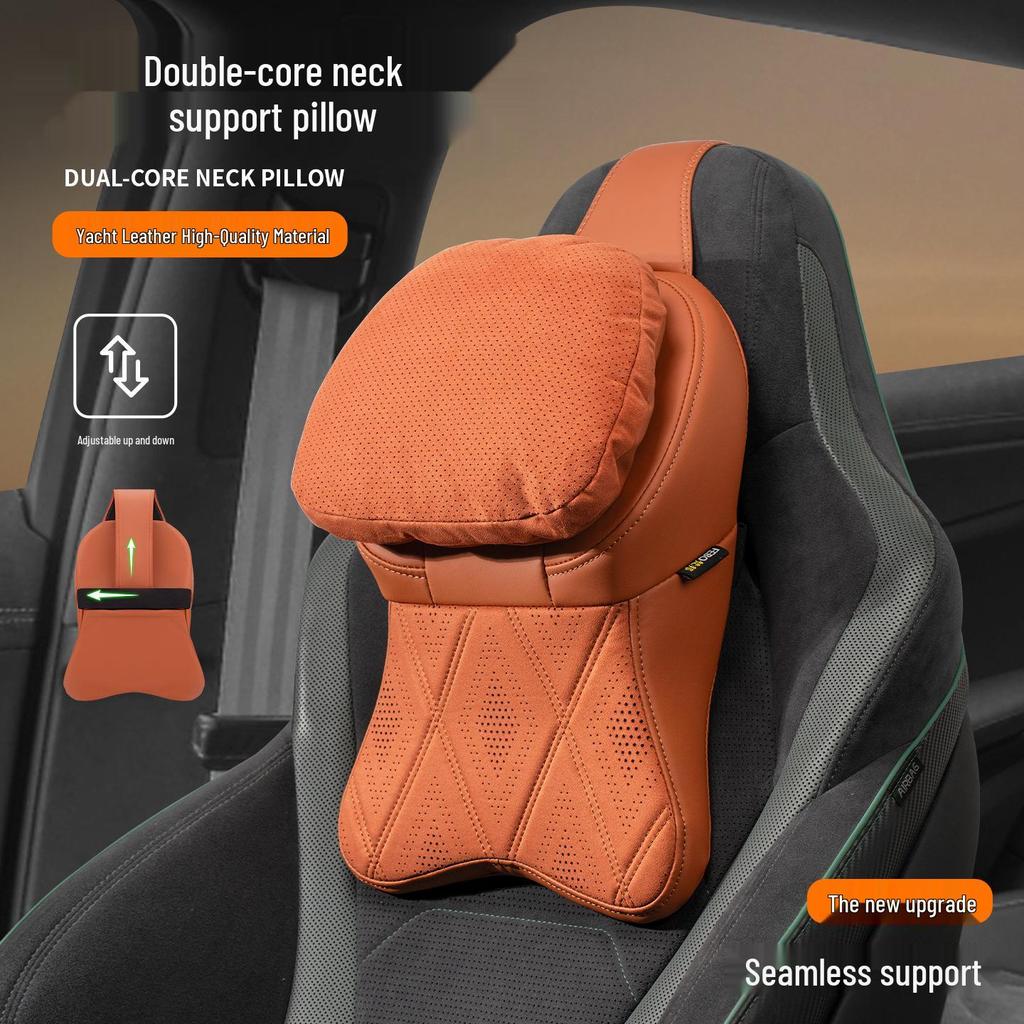 New Year Car Headrest: Aviation-Grade Neck Support Pillow & Memory Foam Backrest for Mercedes-Benz & BMW