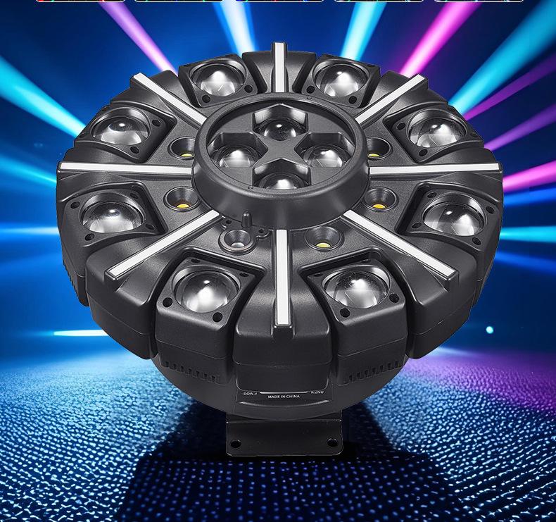 Eight Arms KTV Disco Light: Sound-Controlled Rotating LED Stage Lighting
