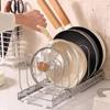 Adjustable Stretch Structure Cutting Board Holder Kitchen Drainage Storage Rack  Drainage Drying