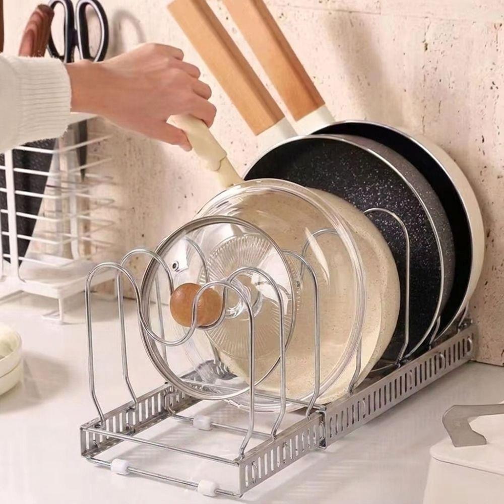 Adjustable Stretch Structure Cutting Board Holder Kitchen Drainage Storage Rack Drainage Drying