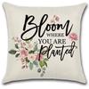 Spring Pillow Case Sofa Waist Pillow Case Garland Truck Light Luxury Home Office Pillow Pillow Case