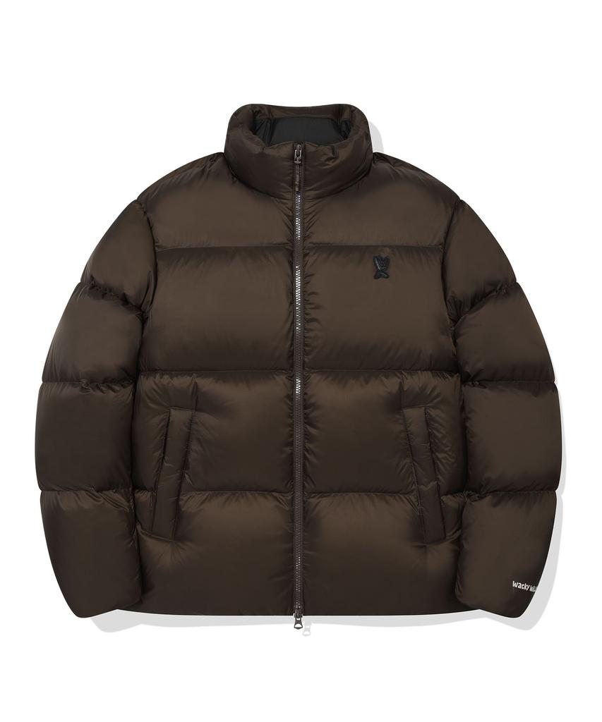 Wacky Willy Ducky Down Short Puffer Brown