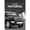 1/24 Toyota FJ Cruiser SUV Alloy Car Model Diecasts Metal Off-road Vehicles Car Model Simulation Sound Light Childrens Toys Gift
