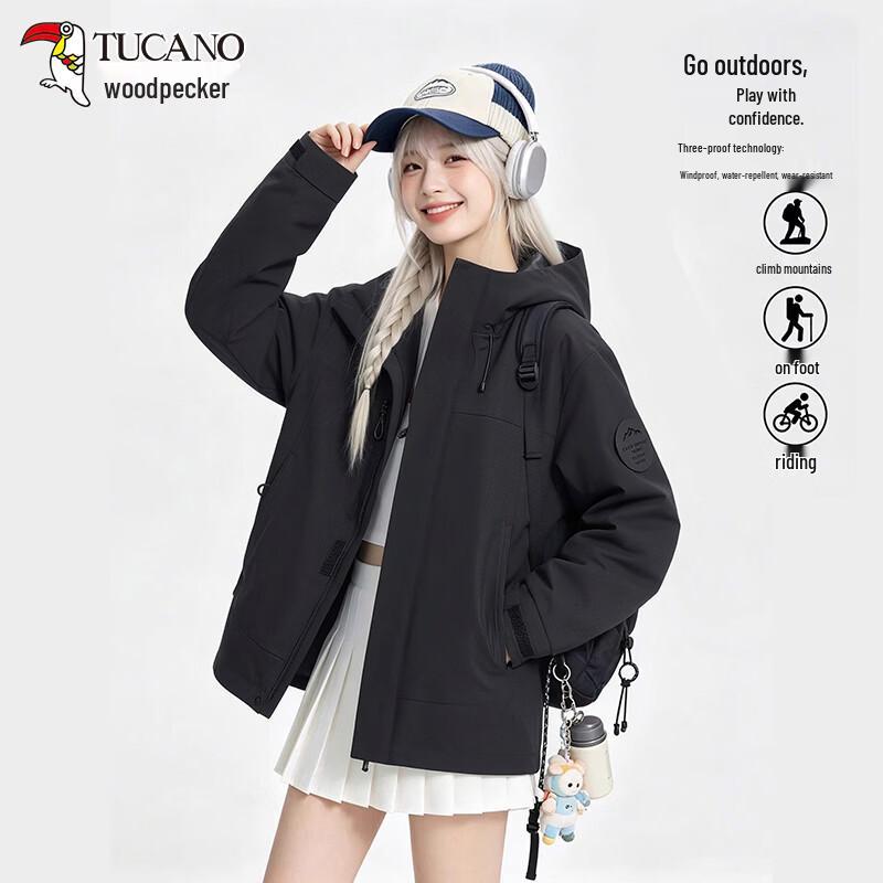 TUCANO Women s Outdoor Windproof Waterproof Hooded Jacket XL