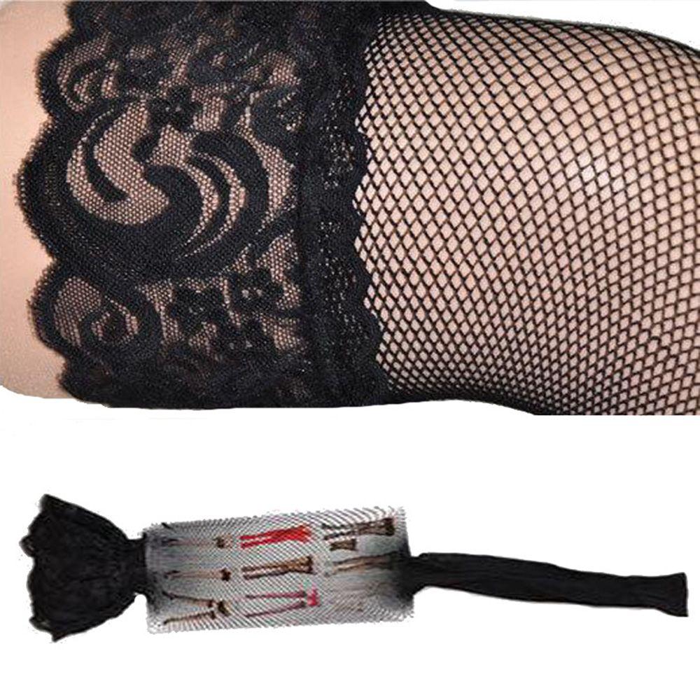 Sexy Lace Top Women Fishnet Lingerie Pantyhose Stocking Thigh Highs