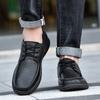 Men's Genuine Leather Casual Shoes Business Casual Shoes Comfortable Soft Sole Anti Slip Lazy Driving Shoes