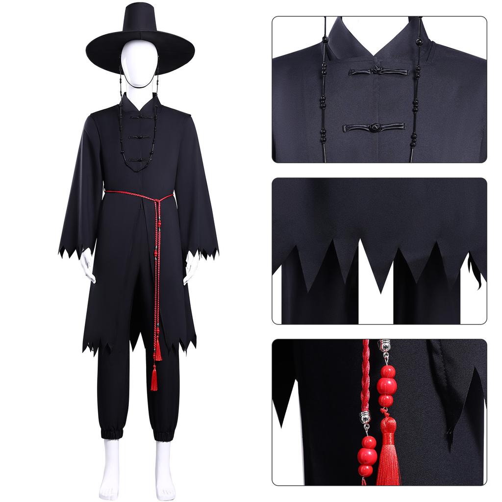 Saja Boy Cosplay Anime Movie Demon Hunter Jinu Group Singing Korea Style Boy Band Idol Outfit Halloween Party Costumes