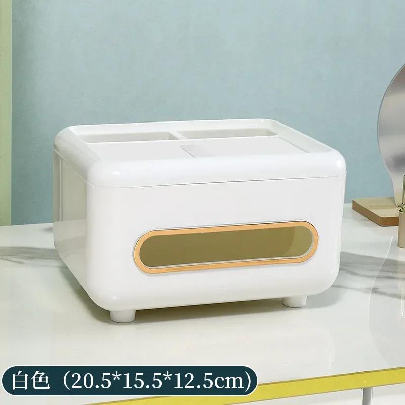 Ins Style Tissue Boxes Multifunctional Napkin Holder Desk Organizer Bathroom Living Room Office Remote Controls Glasses Notepads