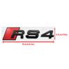 B Sport RS4 2016-2020 4Ring Car Logo Hood Front Grill Emblem Rear Trunk Badge Sticker RS4 Emblem Decal Decoration Accessories