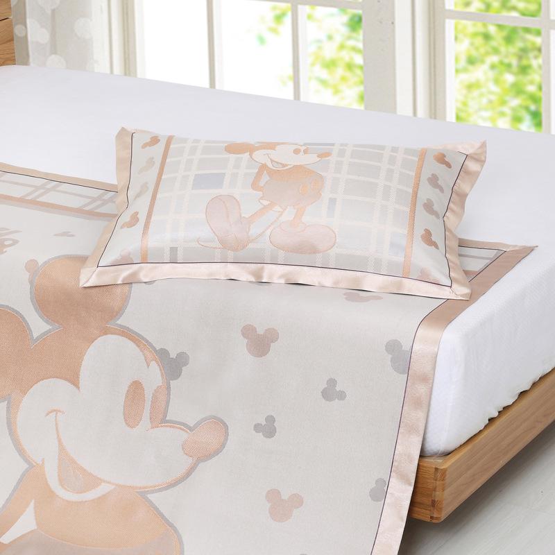 Cool Double-Sided Rattan & Latex Mat and Pillowcase Set