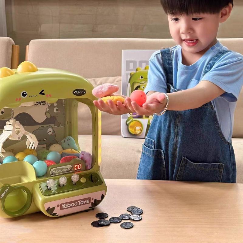 Clip Dolls Machine Unicorn Rabbit Dinosaur Children Coin Operated Play Game Mini Claw Crane Machine Kids Birthday Christmas Gift