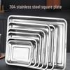 Jingbaodi Kommerzielles rechteckiges Tablett aus 304 Edelstahl
