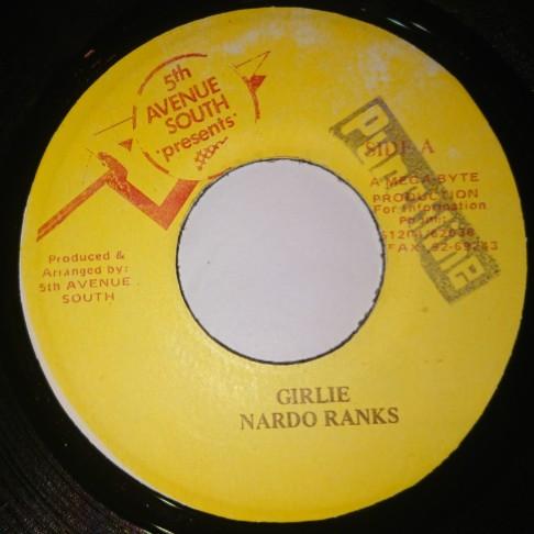 

7inch Record NARDO RANKS - Girlie NONE 5th Avenue Sout Jamaica Reggae, Ska & Dub Used