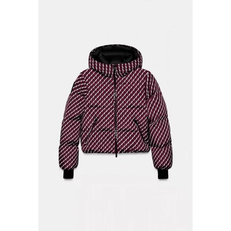Womens Winter Hooded Cotton Puffer Jacket
