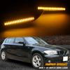 LED Side Marker Turn Signal Lights Smoked Lens Compatible with BMW E90 E91 E92 E93 E46 E53 X3 E83 X 1 E84 E81 E82 E87 E88