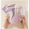 Warm Lace Princess Cotton Socks for Girls – Cute Cartoon Design, Mid-Calf, Thickened for Autumn/Winter