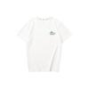 Skechers Letter Print Breathable Quick-Dry Casual Round Neck Pullover Short Sleeve T-Shirt Unisex Tops Cotton-Candy-White L224U058-0074