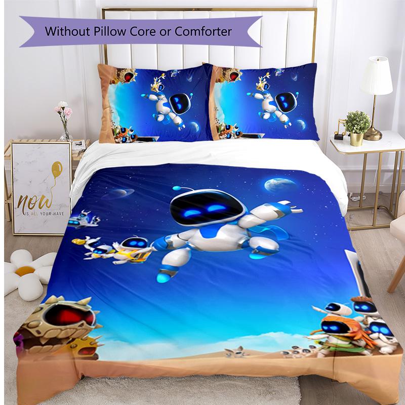 Astro bot Printed 3PCS Bedding Set