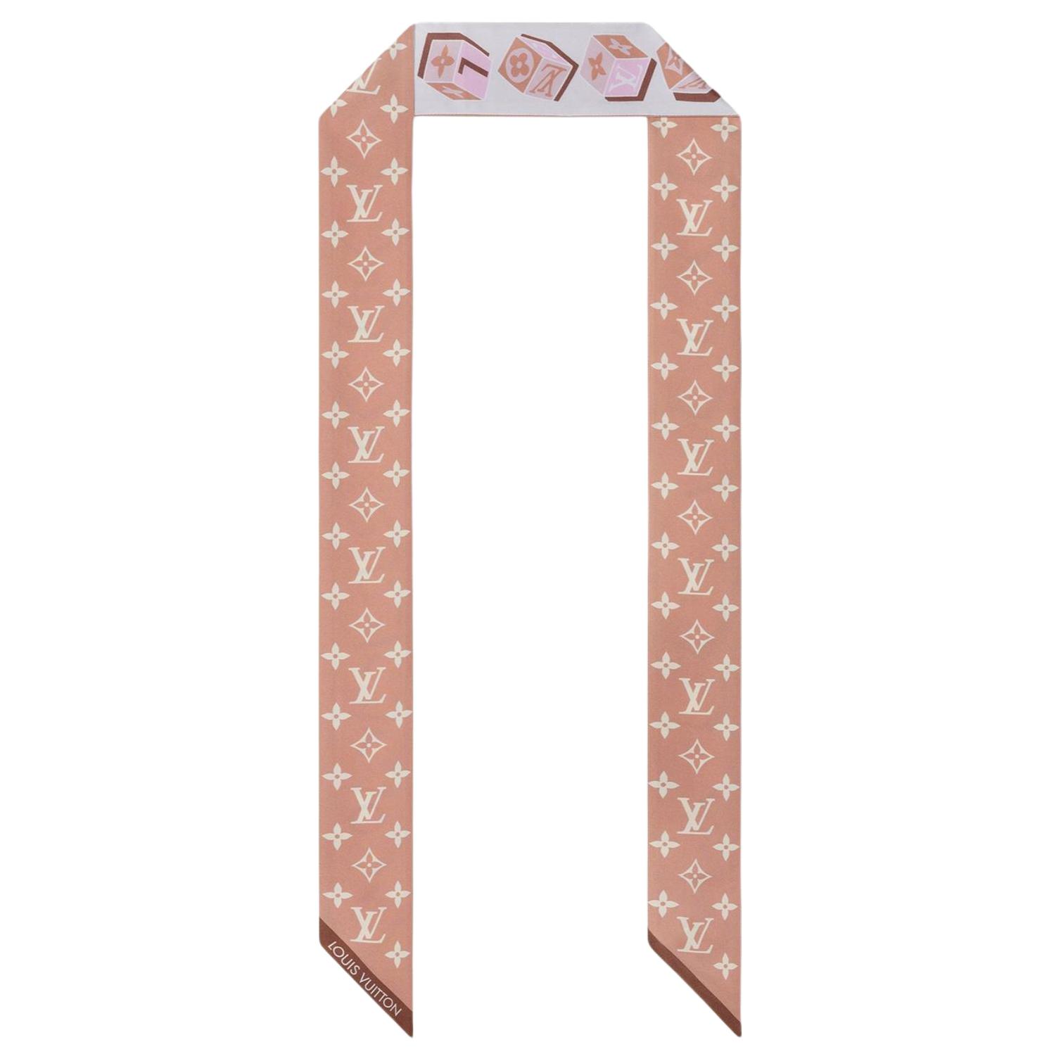 

Louis Vuitton Logo Pattern Design Silk Headband Women accessories Pink LVUS3PT6 Box