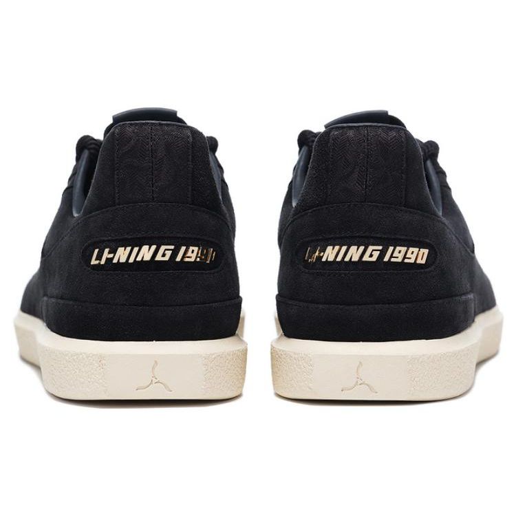 Li-Ning 1990 Yunshang Casual Versatile Non-Slip Wear-Resistant Low-Top Skate Shoes Men Sneakers Charcoal-Black ALHT089-1