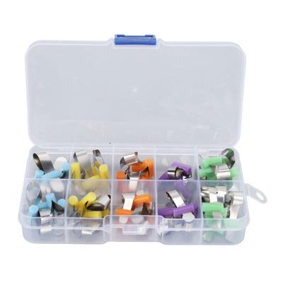 50pcs Dental Matrices Stainless Steel Sectional Contoured Metal Matrices for Dental Hospital