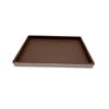 Modern Minimalist Wood Grain & Leather High-End Tray for Living Room