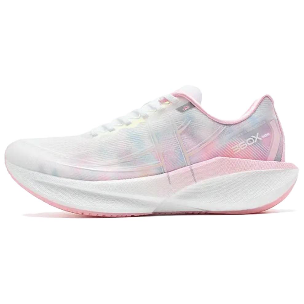 Xtep 360X 2.0 Comfortable Low-Top Carbon Plate Marathon Training Racing Running Shoes Women sneaker White Pink 975218110054-10 36
