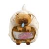 Capybara Snot Plush Backpack With Adjustable Shoulder Straps And Capacity Large